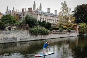 Paddling River Cam, Clare College Cambridge 